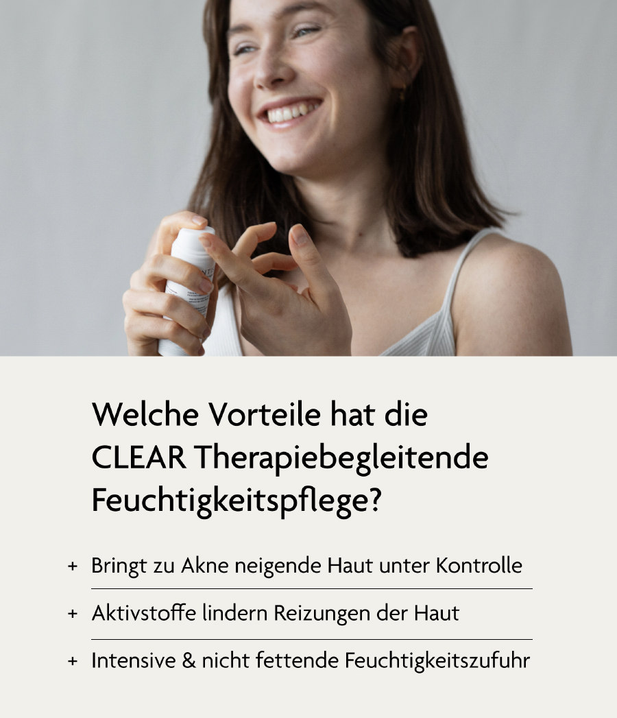 SKINTIST CLEAR Therapiebegl. Feuchtigkeitspflege - Vorteile
